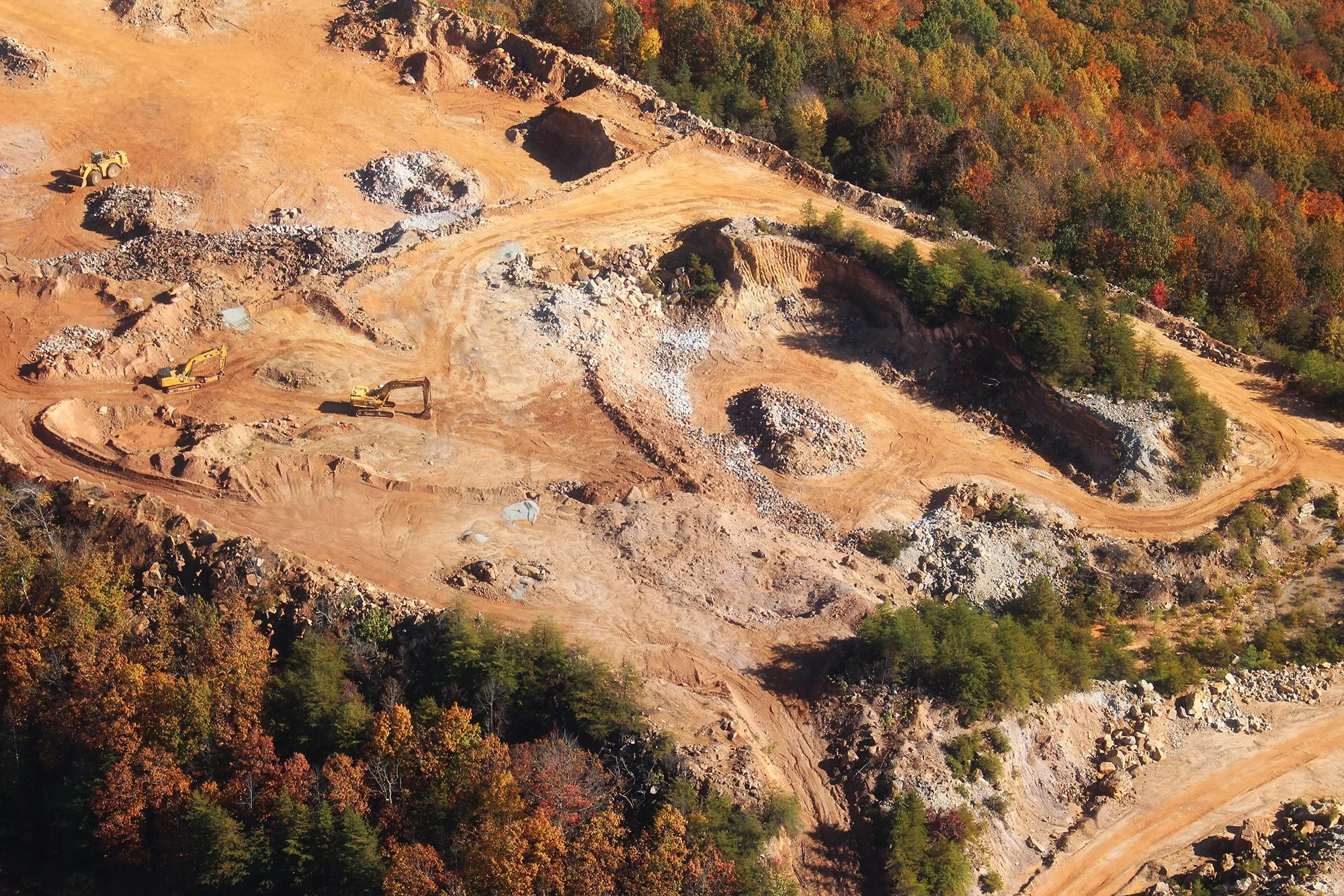 Mining atop Willis Mountain